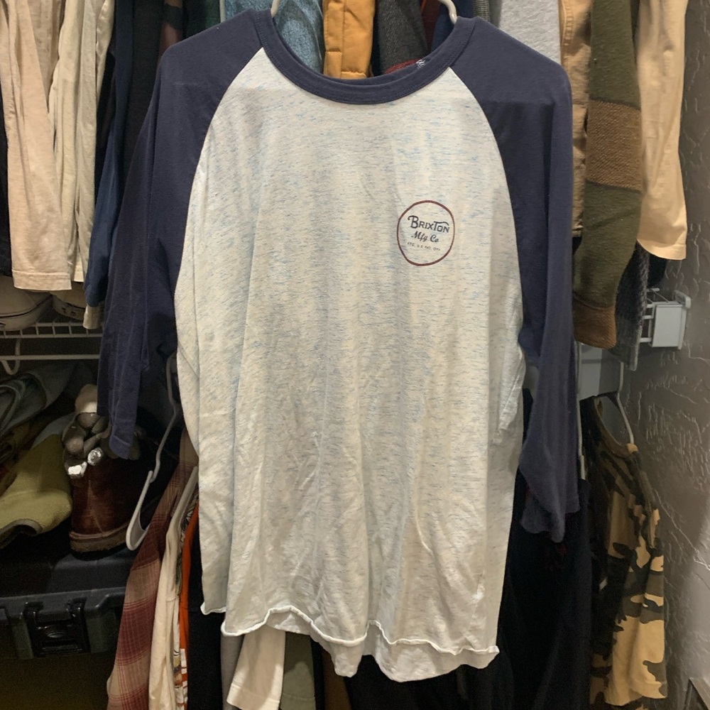 BRIXTON 3/4 SLEEVE BASEBALL TEE | XXL